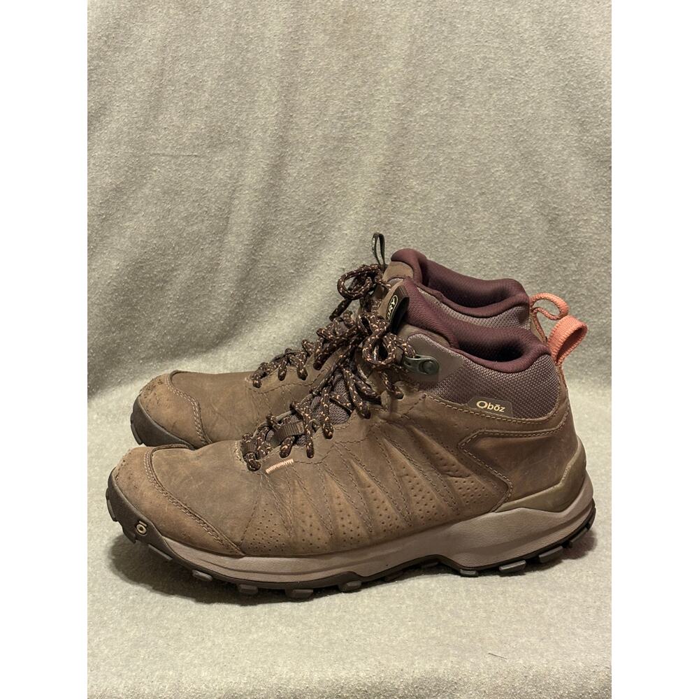 Oboz Women’s 8.5 Sypes Mid Leather Waterproof Hiking Boots B-Dry